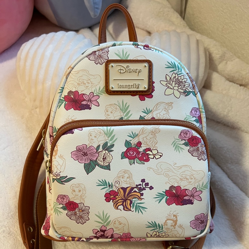 Loungefly Disney Princess Floral Mini Backpack